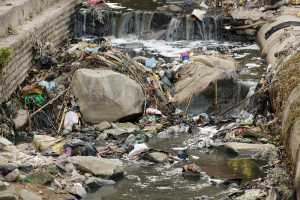 Garbage On Rocks