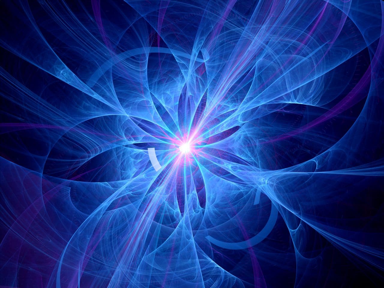 Abstract blue thermonuclear fusion