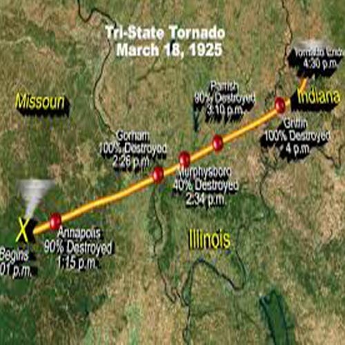longest tornado track