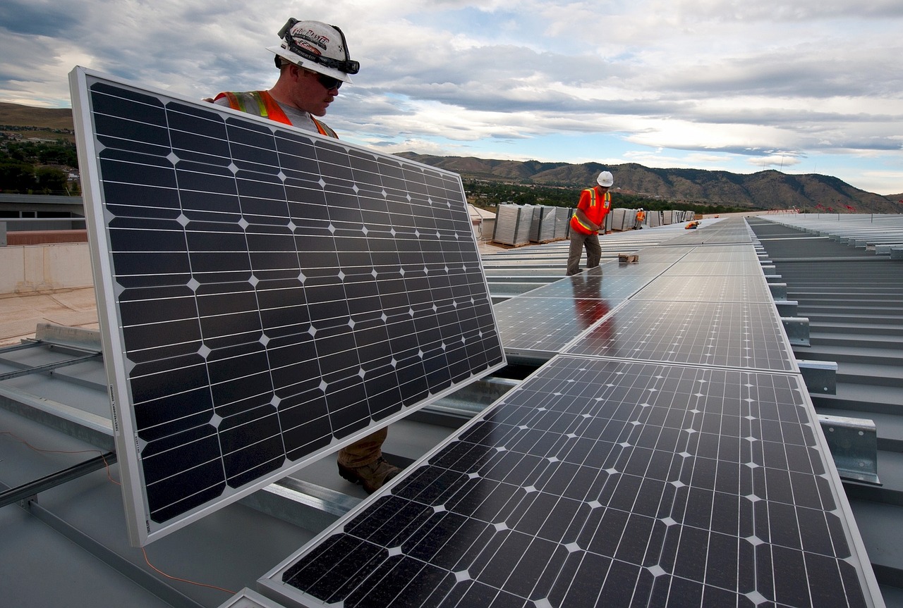 solar panels installation