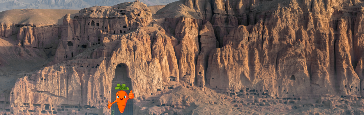 the giant buddhas of bamiyan - afghanistan